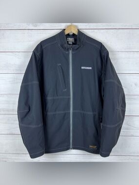 Ariat Rebar Jacket Mens XL TALL Black Stretch Canvas Softshell Water repellant